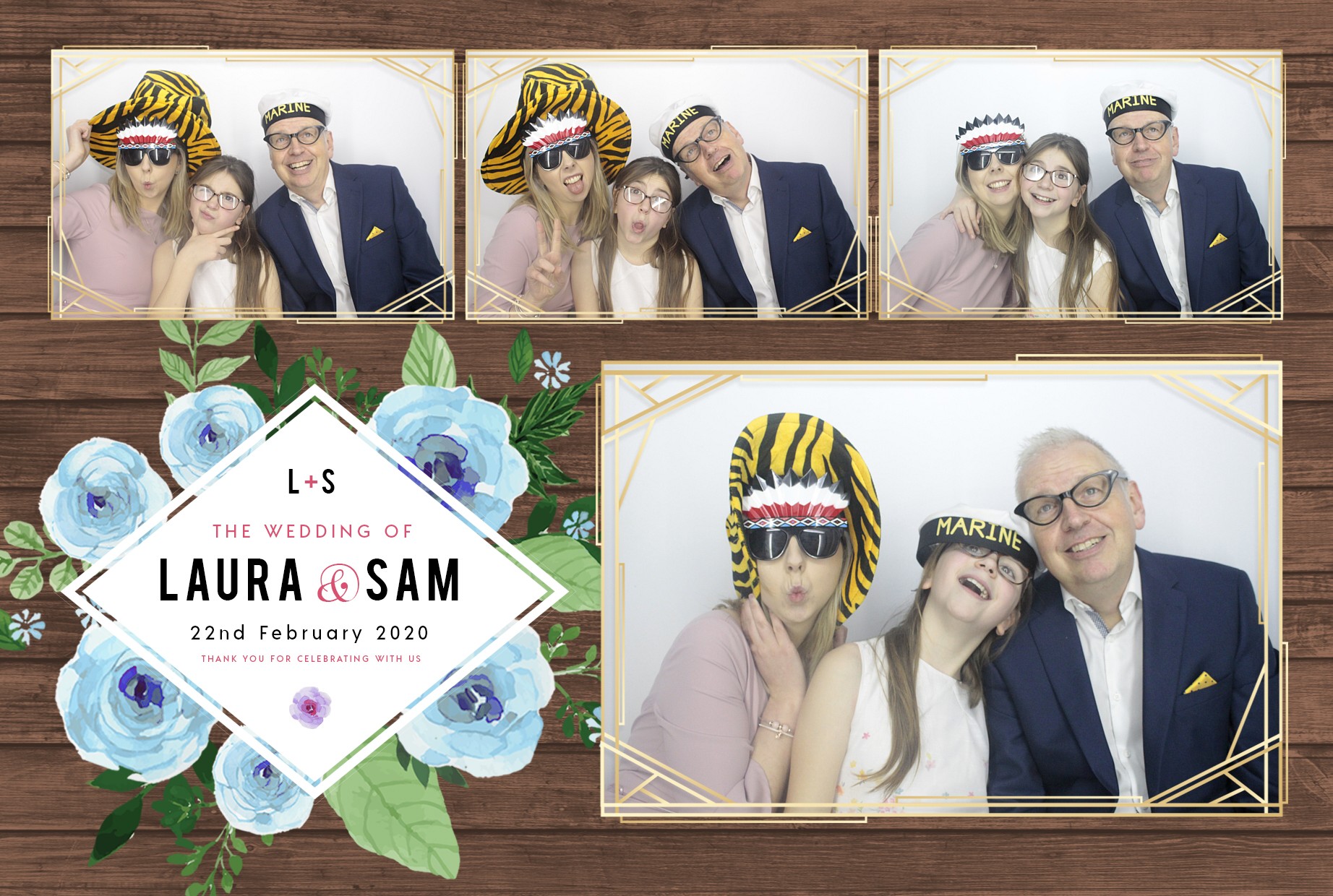Laura and Sam's Wedding | View more photos from the event at gallery.myphotoboothexperience.co.uk/u/MyPhotoBoothExperienceLtd/Laura-and-Sams-Wedding
